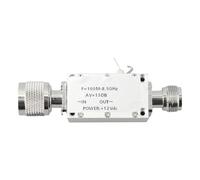 Opatiny Low Noise RF Amplifier 100MHz to 8500MHz, 30dB Gain, 15dBm Output Power @3GHz, CNC Metal Enclosure, Compact 45x25x12mm for Portable Field Applications