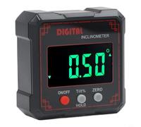 Opatiny Magnetic Digital Angle Finder ABS Body Green Backlight | Strong magnetic base, iron for surface attachment, ABS for durable shell, red gray color options