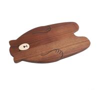 Opatiny Modern Minimalist Walnut Wood Cutting Board Bear Style Dual Side Kitchen Gadget for Serving 30x22cm(33 * 20 * 1.5CM)