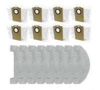 Opatiny MR1 Robot Vacuum Replacement Kit, 8 Microfiber Mop Cloths and 8 Dust Bags for Efficient Cleaning