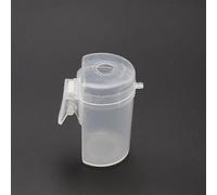 Opatiny Plastic Carp Fishing Pole Pot Feeder Cup with Rod Clip for Accurate Bait Delivery Over Float, Transparent White, Size L(M)
