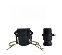 Opatiny Polypropylene Cam Lock Fittings Type D & F 1 1.2 1.5 2 Inch Quick Connect Couplings for Tank Pump Hose Applications