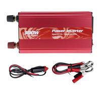 Opatiny Power Inverter 300W DC 12V to AC 230V with USB Port, Modified Sine Wave, for Car Boat Solar Use, Aluminum-Magnesium Alloy, Red