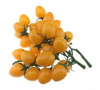 Opatiny Realistic Artificial Tomato Bunch, 16-Piece Fake Cherry Tomatoes on Vine, 19cm Red and Yellow Decor for Kitchen or Farmhouse