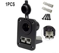 Opatiny Recessed 50 Amp Socket Bracket Grey for petg Plastic Recessed | 50 amp continuous rating, 12-24V compatible, flush fit design, grey for petg body, for caravan towing