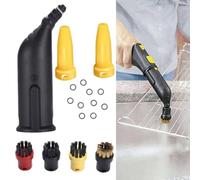 Opatiny Round Brush and Sealing Ring Set for SC1 SC2 SC3 SC4 SC5 Steam Cleaners with Extension Nozzle and Point Jet Nozzle for Kitchen Bathroom and Workshop Cleaning