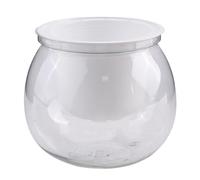 Opatiny Self Watering Flower Pot for Indoor Plants, Round Mini Succulent Planter with Cotton Wick System, PET Material, 10.5 x 11 cm and 10 x 15 cm, White