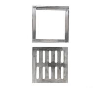 Opatiny Stainless Steel Floor Drain Cover Square Drainage Grate, Anti-Slip Design, Clog Resistant,Multi-Size, Metal Grid, for Bathroom,Kitchen,Garden(150 * 150 * 20 * 2mm)