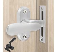 Opatiny Stainless Steel Hasp Latch Lock Fire Door and Sliding Sash, Silver Finish