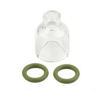 Opatiny TIG Welding Transparent Glass Nozzle for WP9 WP17 WP18 WP20 WP26 Torch Consumables, Clear Visualization Cup with Optional Mesh Sizes 4 5 6 7 8 10 12, O-Rings Included(5)