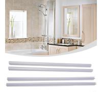 Opatiny Transparent D-Type Shower for Door Sealing Strip 1m, for Soft PVC for Semi-Circular Water Deflector Bathroom Glass Doors, Easy Cut(12mm)