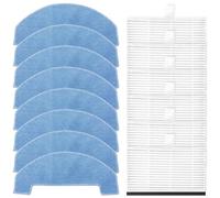 Opatiny Ultenic D10 Robot Vacuum Replacement Kit, 14pcs: 6 Mop Cloths & 8 Filters