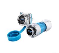 Opatiny USB 3.0 Flush Mount Connector IP68 Waterproof Dual Port(Set)