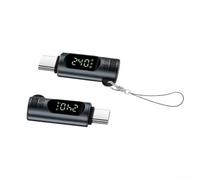 Opatiny USB C Power Meter Tester 240W PD with Digital Display, Voltage Current Monitor, 40Gbps Data & 8K Video Adapter(gray)