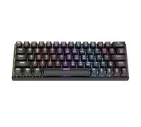 Opatiny USB Gaming for Mechanical Keyboard 61 Keys with Red Switches, Hot Swappable, RGB Backlit, Detachable Cable for PC
