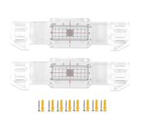 Opatiny Wall Crack Monitor for Structural Movement 2 Sets, XY Measurement ±1 mm, Includes Fixing Screws and Record Sheets, Acrylic
