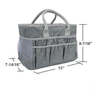 Opatiny Water Resistant Craft Storage Tote Bag With Spacious Main Compartment, 12 External Pockets, Reinforced Structure To Prevent Sagging, For Artists And Students
