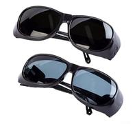 Opatiny Welder Glasses with Large View Lens and Solar Power - Auto Darkening Filter 1/1/1/2 Optical for Gas Welding Brazing - UV Protection Eye Safety Gear Gray(Black)