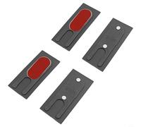 Opatiny Window Windproof Blocks, for Soft TPE Seal Strip for Sliding Tracks, Easy Install Draft Excluder for Dust and Insects, Dark Gray, 4 Pack(Dark Gray)