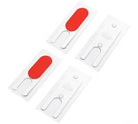 Opatiny Window Windproof Blocks, for Soft TPE Seal Strip for Sliding Tracks, Easy Install Draft Excluder for Dust and Insects, Dark Gray, 4 Pack(White)
