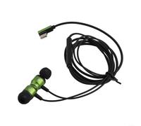 Opatiny Wired On-Ear Headphones with Microphone - Foldable Lightweight Design, 40mm Driver Deep Bass, Volume Control, 1.5m for braided Cable for PC Laptop Phone(TYPE-C-Green)