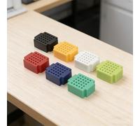 Opatiny ZY-25 35 Pieces Solderless for MINI Breadboard 25 Holes PCB Test Board for Robotics DIY Projects College Students Engineers ABS Plastic 7 Assorted Colors