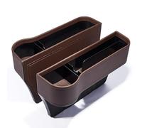 OPBVXQ 2Pcs Car Seat Gap Filler Organizer for Porsche 718 Cayman/Boxster, Anti-Drop Seat Gap Storage Box, Universal Seat Gap Filler, for Storing Phones, Keys, Cards, Cables,B Brown