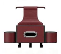 OPBVXQ Car Seat Back Organizer for Opel Adam Karl Corsa Tigra Astra Olympia Zafira, PU Leather Multifunctional Storage Box, with Tissue Holder & Cup Slot and Hook, Universal Seat Hanging Storage