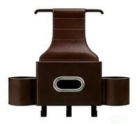 OPBVXQ Car Seat Back Organizer for Opel Adam Karl Corsa Tigra Astra Olympia Zafira, PU Leather Multifunctional Storage Box, with Tissue Holder & Cup Slot and Hook, Universal Seat Hanging Storage