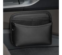 OPBVXQ Car Seat Storage Bag Side Pocket Organiser for Alpine A110 2017-2020 2021 2022 2023 2024 2025, PU Leather Side Bag, Universal Front Seat Console Pocket, for Phone Keys Wallet, Space Saving