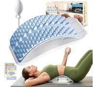 OPDEKEHA Back Stretcher for Lower Back Pain Relief, Adjustable Lumbar Support Board with Acupressure Points, Back Stretcher Board for Scoliosis, Spine Decompression Support