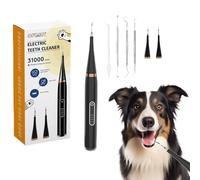 Opdent Plaque Remover for Teeth - Electric Toothbrush for Dogs Pet Brush Set,Electric Five Modes + 4 Cleaning Head, Effective Care of Teeth,Advanced Plaque Remover Kit for Essential Pet Dental Care