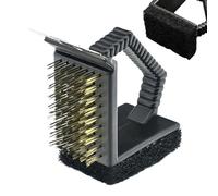 Opdestn BBQ Grill Brush | Brush for Outdoor Grill | Copper Wire Scraper Tool with Right Angle for Outdoor Cooking Grilling Smoker Oven Fryer Griddle