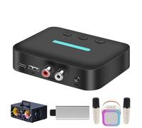 Opdestn Car Wireless Adapter - Noise Reduction Receiver Plug-and-Play - Car Radio Wireless,for Truck Dash Home Stereo Upgrade Driving Music