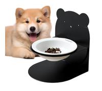 Opdestn Ceramic Cat Bowl,Cat Feeder Bowl Food Dish - Animals Ceramic Dish, Height-Adjustable Meal Holder for Indoor Outdoor Puppy Kitten Healthy Eating Diet