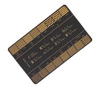 Opdestn Coffee Grind Ruler - Coffee Powder Grinding Reference Card,Professional Portable Ruler, Grinder Accessories for Kitchen Brewing Preparation Home