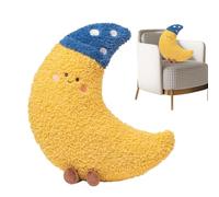 Opdestn Cute Pillow, Half Moon Pillow, Soft Plush Washable Cover for Travel Knee Bed Women Pregnancy Lumbar Sleeping Body Baby Comfortable Support and Relaxation