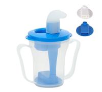 Opdestn Dysphagia Regulating Drinking Cup,Liquid Dispenser with Straw - Choking Spill Proof Dysphagia Bottle for Hospital Home Bed Travel Patient Baby Adult Elderly