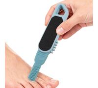 Opdestn Foot Scrubber,Double-Head Silicone Cleaning Brush | Foot File Callus Remover Scrubber,for Hard Cracked Heels Corns Wet Dry Peeling Men Women Seniors Home Travel Shower Bath