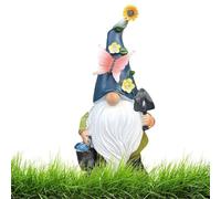 Opdestn Garden Gnomes Statues - Dwarf Figurines Ornament | Dwarf Sculptures with LED Light for Landscape Yard Lawn Backyard Patio Porch