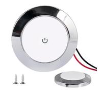 Opdestn LED Rv Lights Interior - Touch Control Bright Low Profile,LED Ceiling Puck Light for Trailer,for Trailer Boat Marine Van Car Outdoor Travel Camping Road Trip