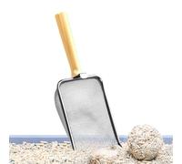 Opdestn Litter Scooper - Metal Scoop,Stainless Steel Sifter Kitten Pooper Lifter for Multi-Cat Household Chicken Cage Coop Cleaning
