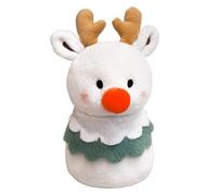 Opdestn Reindeer Christmas Decor | Soft 3D Plush Toy,Stuffed Reindeer Plush Toy - for Indoor Home Bedroom Living Room Sofa Floor Kids Friends Family