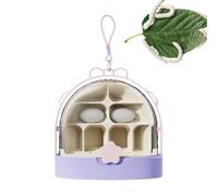 Opdestn Silkworm Transport Container | Breathable Clear Small Animal Breeding Tank | Pet Terrariums for Indoor Raising Science Projects Outdoor Activities Nature Visits Classroom