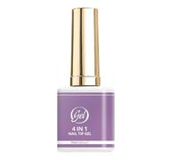 Opdestn UV Nail Glue, 4-in-1 Professional Long Lasting, Clear Acrylic LED Nail Tips Gel, for Home Daily Travel Manicure Design Beauty Care Practice Women Beginners