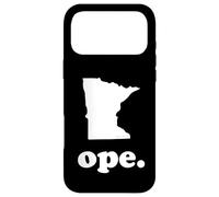 “Ope” Funny Midwest Slang Phrase & Map of Minnesota Case for iPhone 17 Pro Max