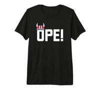 Ope! Helmet Funny Midwestern Saying Midwest Sorry Phrase Premium T-Shirt