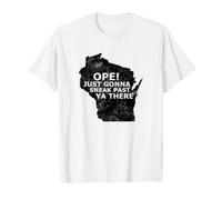 Ope Just Gonna Sneak Past Ya Wisconsin Map Value Graphic T-Shirt