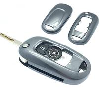 Opel ABS Hard Shell Car Key Case Compatible with Opel Mark 7 Astra Design Elite Tech Line Energy SRI 2016 2017 (Grey)