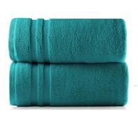 Opel tex Extra Large Premium Super Jumbo Bath Sheet-100 X 200 cm- Pack (1 & 2) 100% Egyptian cotton Towels Super Soft Quick Dry and High Absorbent Soft XL Bath Sheet 600GSM (1, Turquoise)